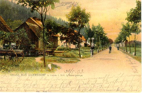 Ansichtskarte von Ullersdorf von 1903